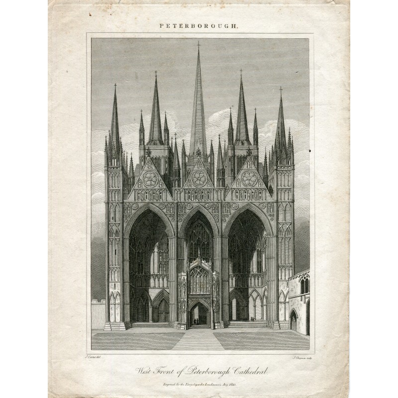 1823. Peterborough Kathedrale