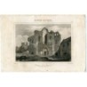 Angleterre. Château Acre Prieuré. Gravure de Lemaître d'après un dessin de Gaucherel, 1842