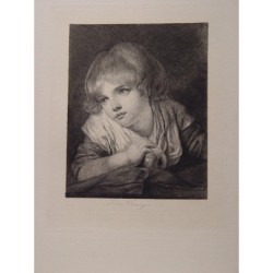 Jeune fille, d'après François Flameng