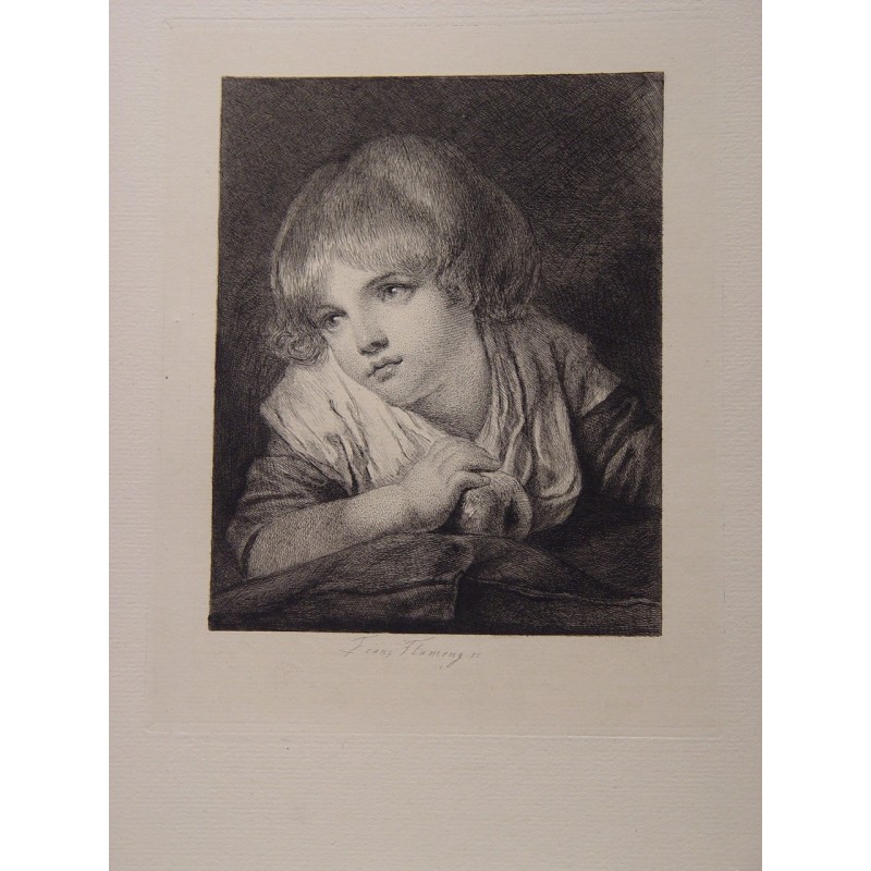 Junges Mädchen, nach François Flameng