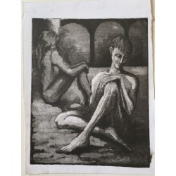 Couple, épreuve d'artiste de l'artiste catalane Elena Jou