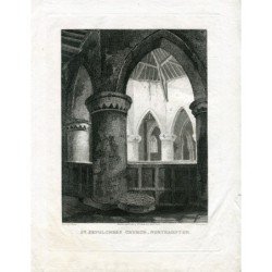 Chiesa di San Sepolcro, Northampton, incisa da Thompson da un disegno di S. Prout.
