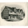 La maison de Shakespeare telle que restaurée en 1864, gravure