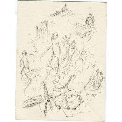 Croquis rapide. Anonyme.