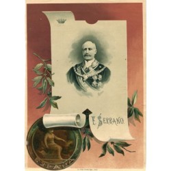 F. Serrano. Chromolithography by Felipe Gonzalez Rojas