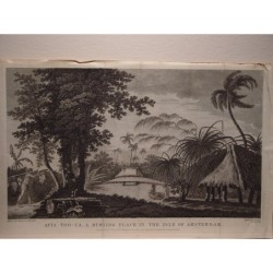 Eine Grabstätte auf der Insel Amsterdam (im südlichen Indischen Ozean), nach William Hodges. William Byrne (1777)