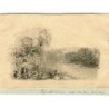 England. Lipwood House near Hayward Bridge. Anonymous drawing, 19th century.