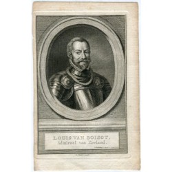 Louis van Boisot, amiral van Zeeland. gravé par J. Houbraken