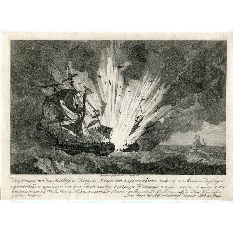 Engraving of the first torpedo fired by the Nautilus submarine