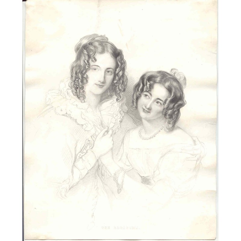 The blossoms - Antique print