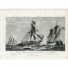 English privateer attacking a Dutch merchant ship, engraved by Naudet