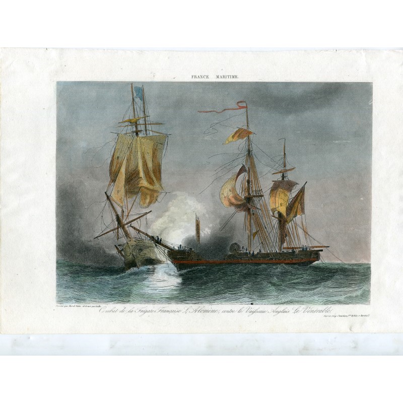 Combattimento De La Frégate Francaise L'Alcmène, Contro Le Vaisseau Anglais Le Vénérable (16 gennaio 1814)