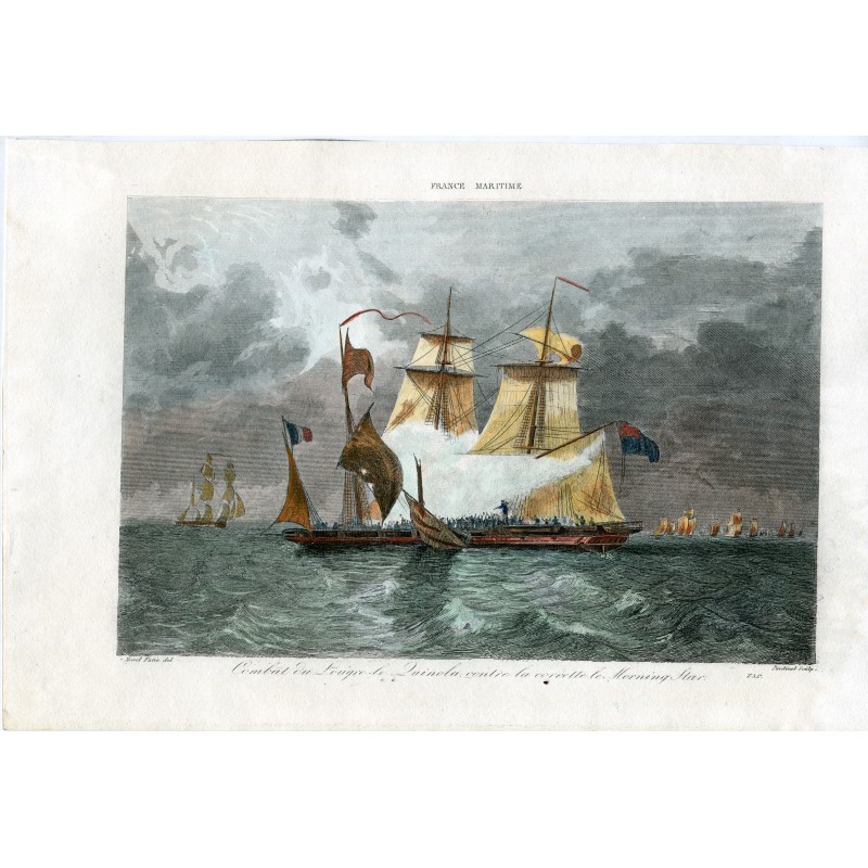 Combat du lougre le Quinola contre la corvette le Morning Star