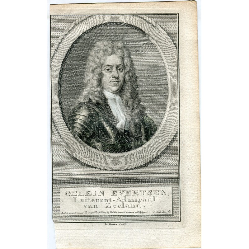 Portrait. Gravure de Gelein Evertsen, lieutenant-amiral de Zélande