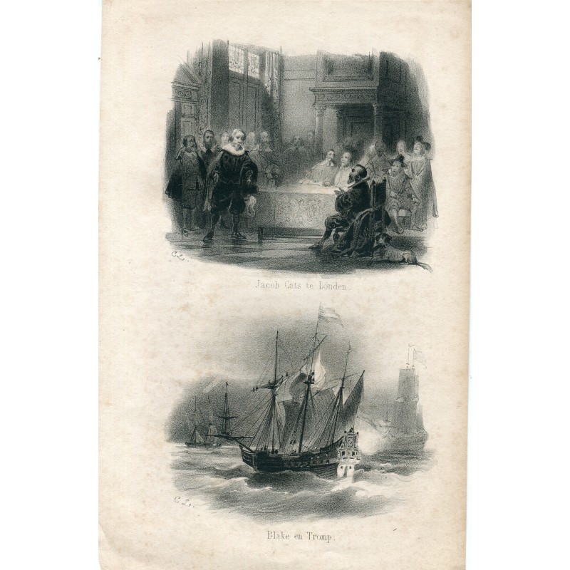 Jacob Cats, magistrat néerlandais et bataille inférieure entre Blake et Tromp