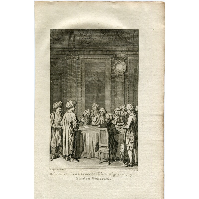Gehoor van de Marokkaanse afgezant by de Saaten-Generaal à Den Haag. Enregistré.