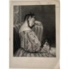 « The Fair Sleeper » gravé par GA Periam d'après une œuvre de H. Wyatt en 1840-50