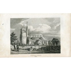 England. Berks. Oakingham Church. Engraving by Hay from a drawing by J.P. Neale, 1812