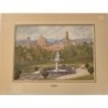Italien. Florenz. Signiert C. Tremlett. Englisches Aquarell des 20. Jahrhunderts