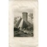 Angleterre. Château de Warwick. Gravure de Lemaitre d'après un dessin de Gaucherel