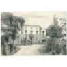 England. Mansion and Trees, anonymous drawing, illegible title, dated 1849