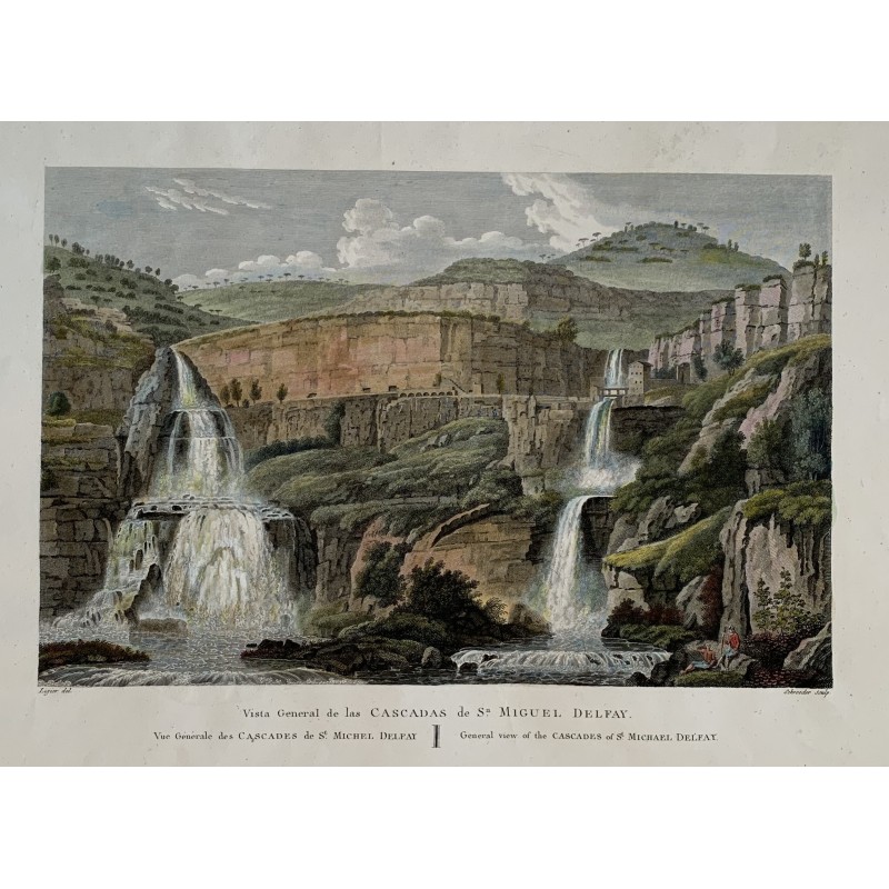 San Miguel de Fay Natural Area - Alexandre Laborde - Antique print 1806.