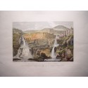 Spain. Catalonia. Barcelona «General view of the waterfalls of Sn. Miguel Delfay» Alexandre Laborde (1810-11)
