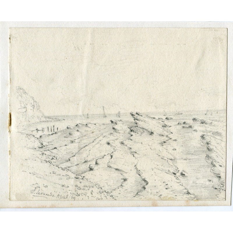 England. St. Leonards, Dorset. Drawing titled and dated 1869