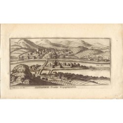 Castanowiz (Kostajnica), Croazia - incisione del XVII secolo