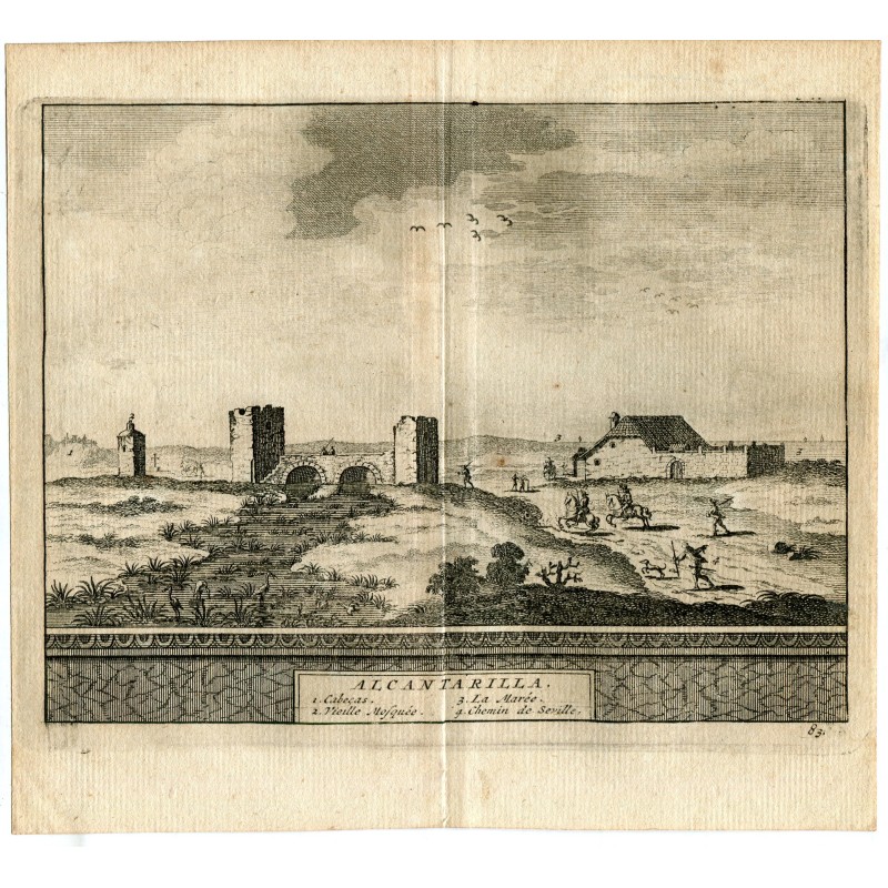 Murcie. Égout. Gravure de Pieter vander Aa, 1715. Alvarez de Colmenar.