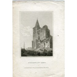 Écosse. Abbaye de Dumfermling. Gravure publiée en 1794 par Thomas Macklin.