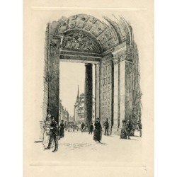 Westtür von St. Pauls. Joseph Pennell (Amerikaner, 1857-1926)