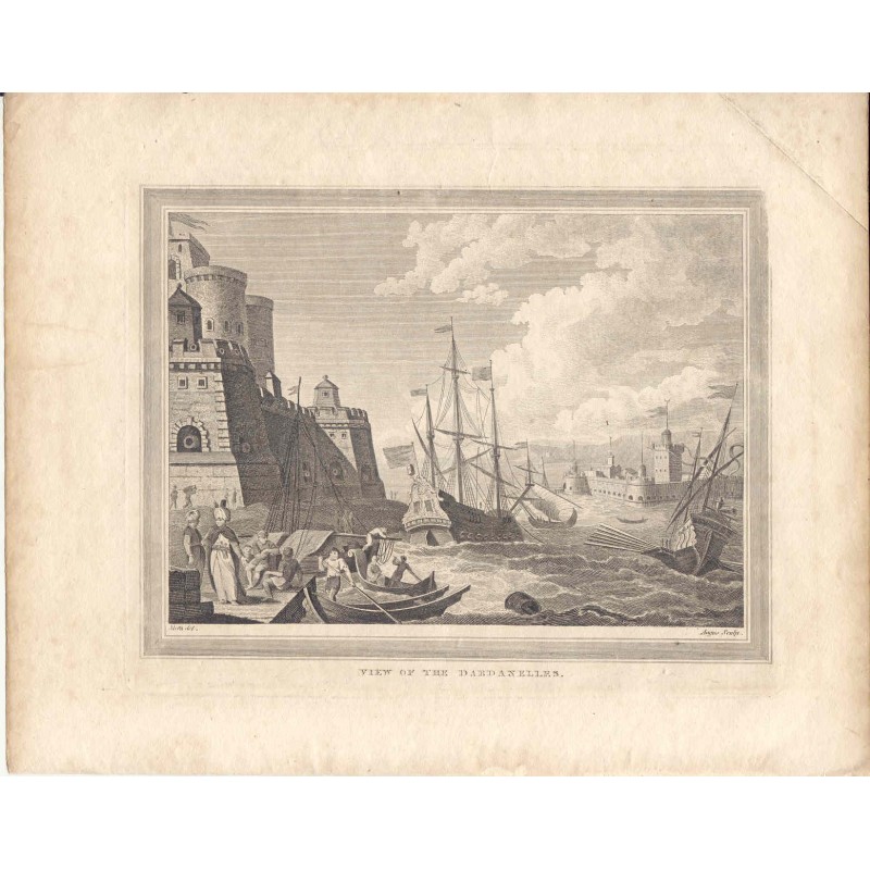 Die Dardanellen oder Straße von Gallipoli - 1783 Gravur