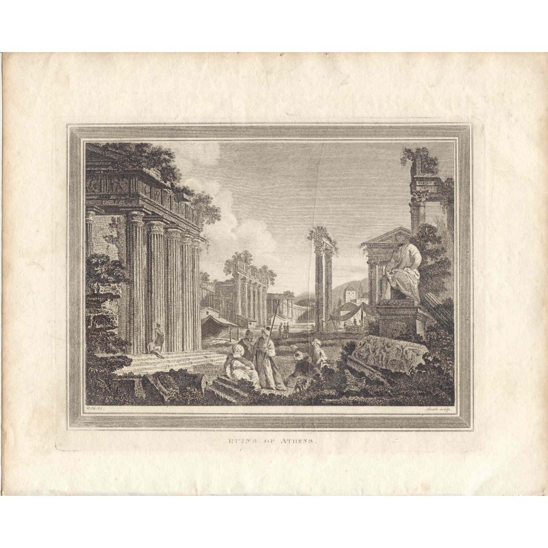 Ruins of Athens, after Conrad Martin Metz. James Heath