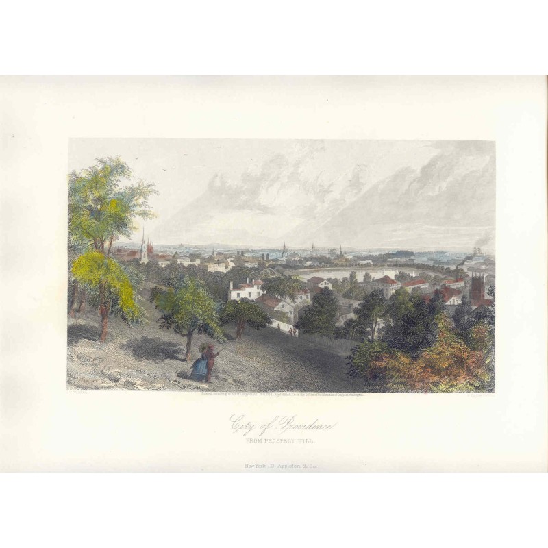 Stadt Providence, Rhode Island, nach AC Warren. R. Hinshelwood (1872)