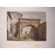 Italia. «Arco di Settimio Severo al Velardo». Por el grabador romano Domenico Amici.