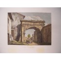 Italie. "Arco di Settimio Severo al Velardo". Par le graveur romain Domenico Amici.