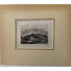 Vue de Ségovie - gravure du XIXe siècle