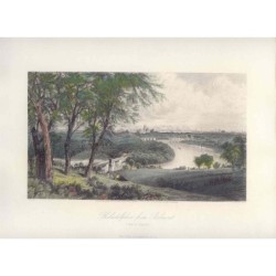 Philadelphia von Belmont aus, nach G. Perkins. Robert Hinshelwood (1873)