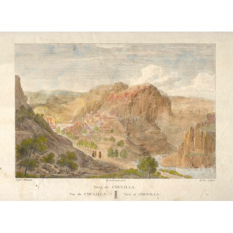 España. Valencia. «Vista de Chulilla» Alexandre Laborde (1810-11)