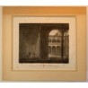 Claustro del Colegio San Gregorio de Valladolid - Grabado antiguo 1810