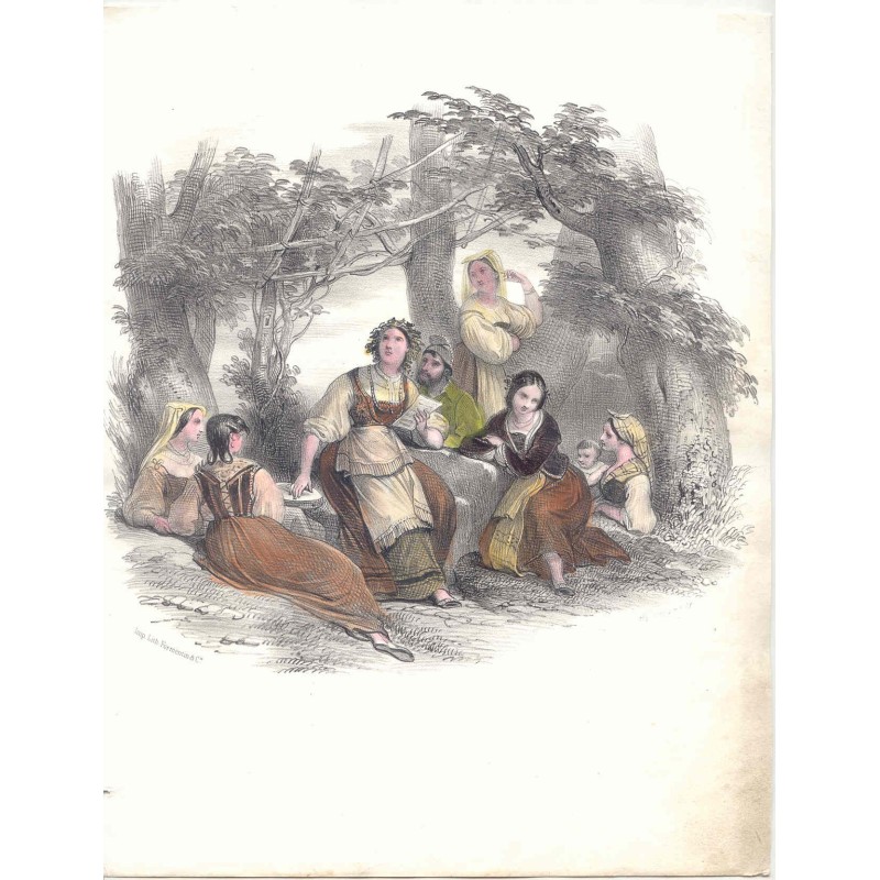 Jugendtreffen. Lithografiert von Formentin & Cie.