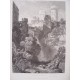 Italia. «Castle of Nepi» Dibujó James Duffield Harding (1708-1863). Grabó James Bayle Allen (1803-1876)