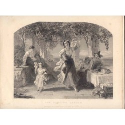 La lezione di ballo (la Tarantella), da Thomas Uwins, 1848.
