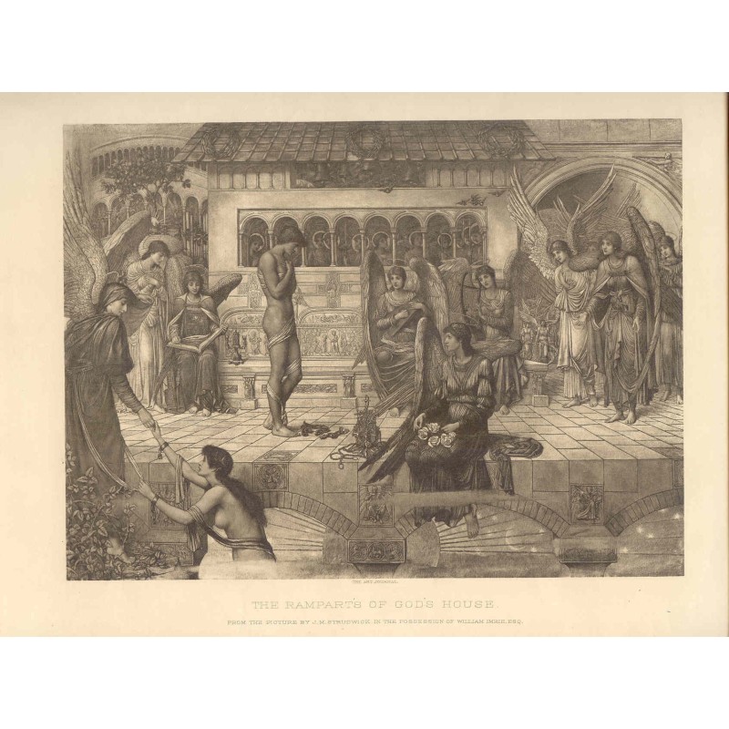 Les remparts de la maison de Dieu - gravure de 1891