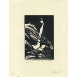 Josef AM Bossaert, artista belga. Acquaforte firmata a mano, datata 1979.