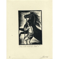 Josef AM Bossaert, Belgian artist. Hand-signed etching dated 1979