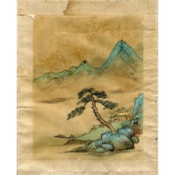 Antique japonese watercolor.