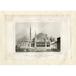 Dinde. Mosquée du Sultanat-Valide à Constantinople. Gravure de Lemaitre.
