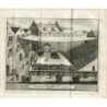 1715. L'Inquisition portugaise. Gravure sur acier ancienne - Pieter Van der Aa (Alvarez de Comenar).